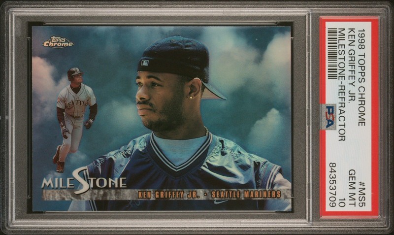 1998 Topps Chrome Milestone Refractor #MS5 Ken Griffey Jr. PSA 10 Pop 16