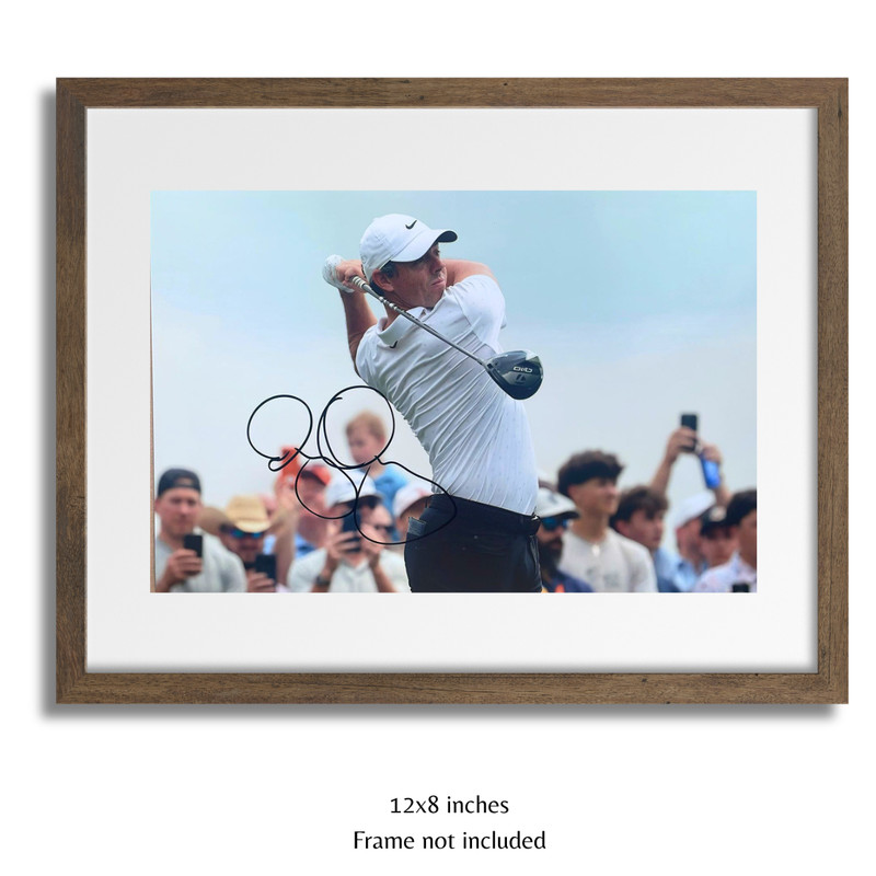 Rory McIlroy Hand Signed Masters Golf 12x8" Photo + PSA Approved & Verified COA