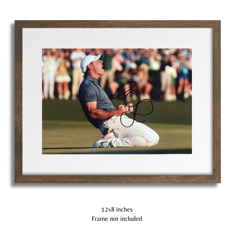 Rory McIlroy Hand Signed Masters Golf 12x8" Photo + PSA Approved & Verified COA