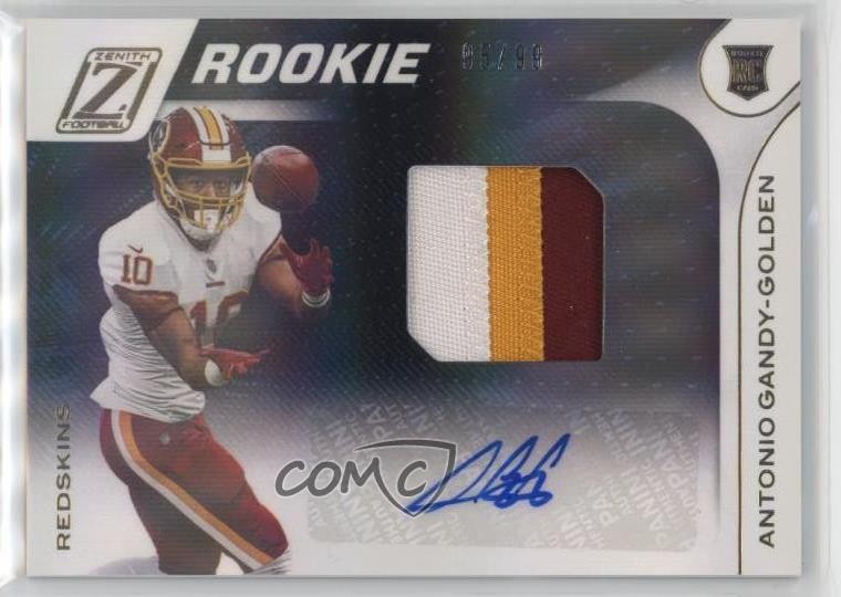 2020 Panini Zenith 95/99 Antonio Gandy-Golden #120 RPA Rookie Patch Auto RC 1b3x