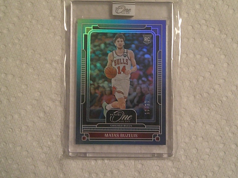 matas buzelis panini one and one rookie #5/35 encased