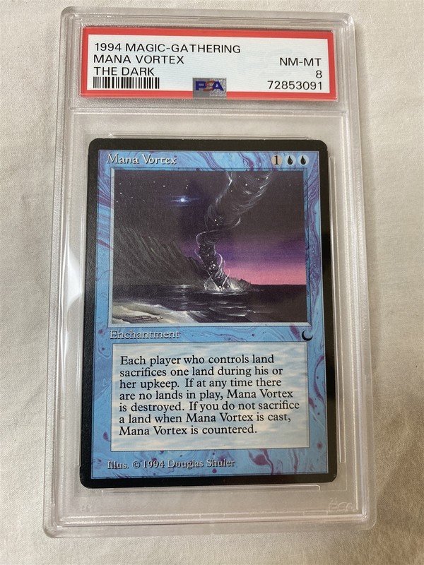 1994 Magic The Gathering The Dark Mana Vortex PSA NM-MT 8 POP 5