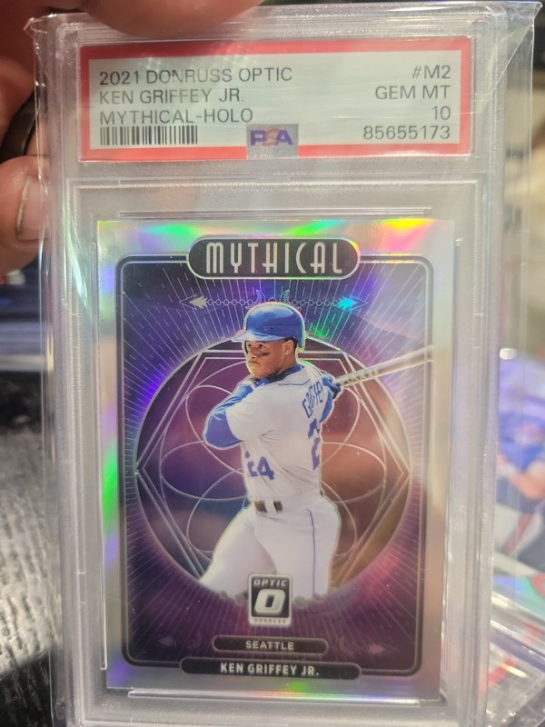 Ken Griffey Jr HOLO MYTHIC REFRACTOR CARD SP SEATTLE NON AUTO HOF PSA 10 