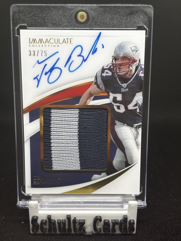 Tedy Bruschi 2021 Panini immaculate Relic Auto #PPA-TBR /75