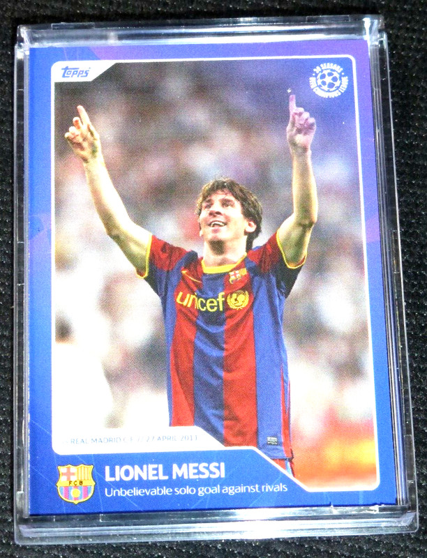 2022 Topps UEFA Champions League 30 Seasons Lionel Messi #13 Real Madrid