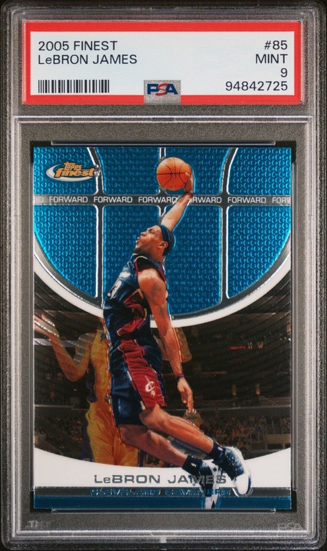 2005 FINEST #85 LeBron James PSA 9 Mint 