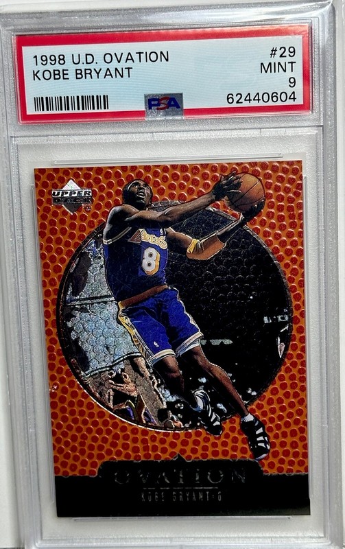 KOBE BRYANT PSA GRADED 90’s RARE HOLO FOIL SP INSERT CARD LAKERS JERSEY #8