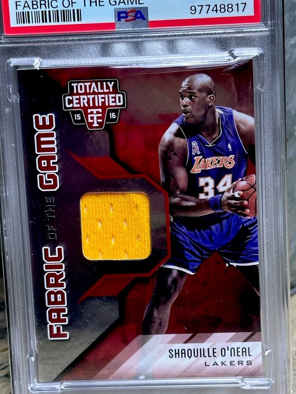 SHAQ PSA GRADED Shaquille O’Neal GAME WORN PATCH SWATCH / 99 Shaquille O’Neal view 2