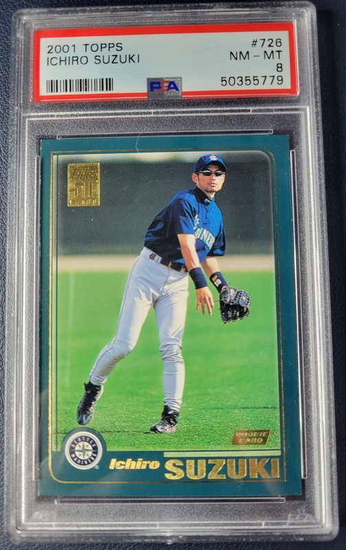 2001 Topps Ichiro Suzuki #726 PSA 8 Rookie RC