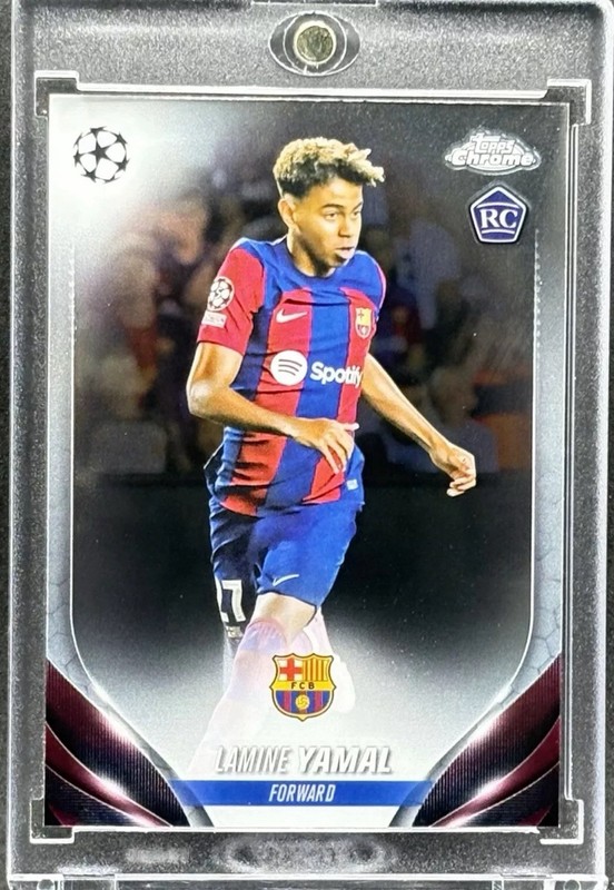 Lamine Yamal RARE ROOKIE RC  TOPPS CHROME INVESTMENT CARD SSP ROY MINT view 2