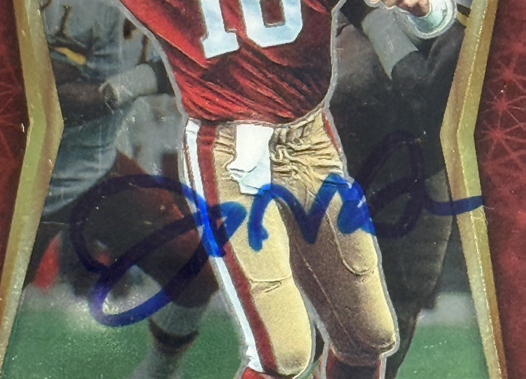 San Francisco 49ers Joe Montana Autographed 2020 Select Card #118 PSA/DNA view 2
