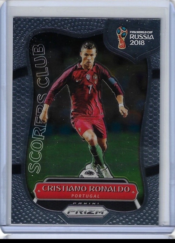 2018 Panini Prizm World Cup Soccer Cristiano Ronaldo SCORERS CLUB Portugal