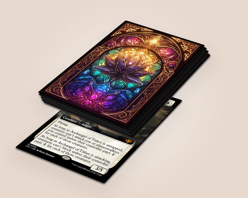 Mtg Sleeves: Black Lotus 100Ct Top Quality Card Sleeves! Foil/Holo No Logo view 2