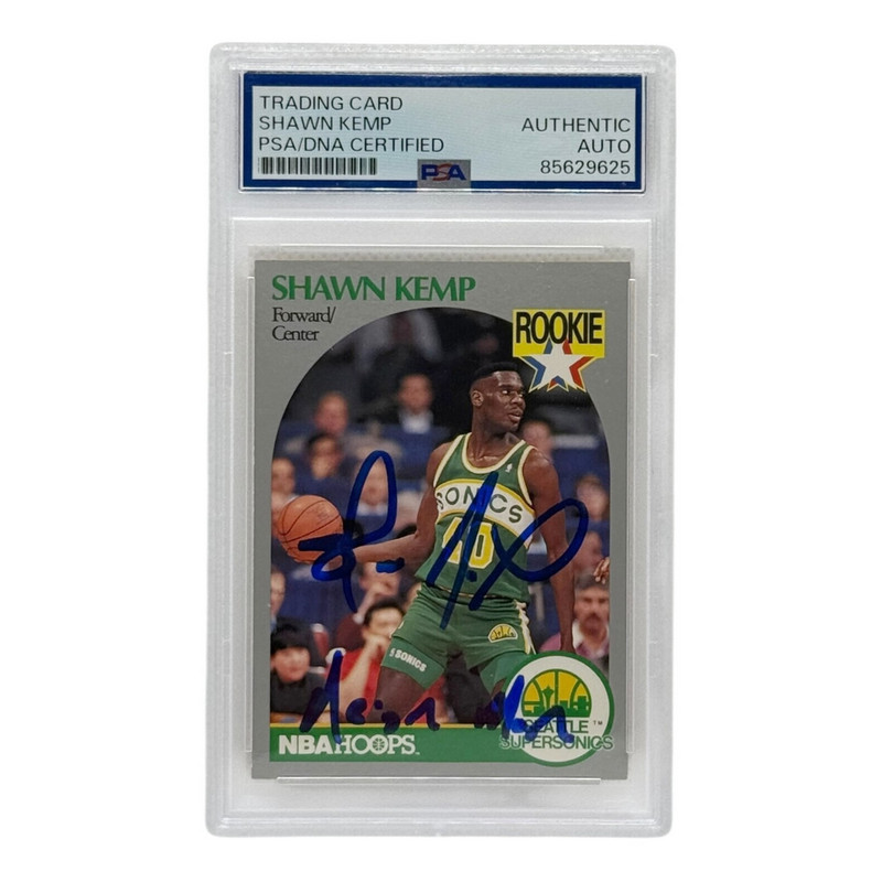 Shawn Kemp Autographed 1990 Hoops Rookie Card #279 PSA Authenticated