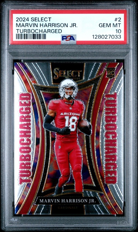 2024 PANINI SELECT TURBOCHARGED 2 MARVIN HARRISON JR. PSA 10