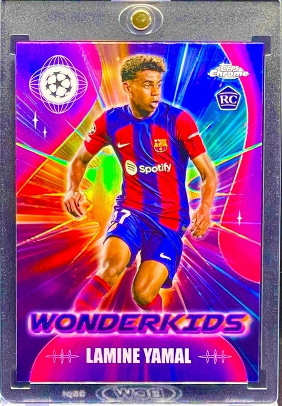Lamine Yamal RARE ROOKIE RC REFRACTOR TOPPS CHROME INVESTMENT CARD SSP ROY MINT