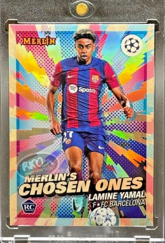 Lamine Yamal RARE ROOKIE SHOCK REFRACTOR TOPPS CHROME INVESTMENT CARD SSP MINT view 2