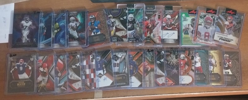 Wildcard Leaf Football 1/1 low #u pick choose Bowers Nabors Adams Young St Brown