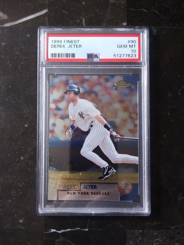 1999 Topps Finest PSA Pop 1 of 101 Derek Jeter #90 PSA 10 GEM MINT