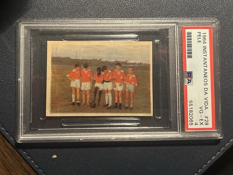 PELE Childhood VERY RARE PSA sticker Card - Gorgeous !