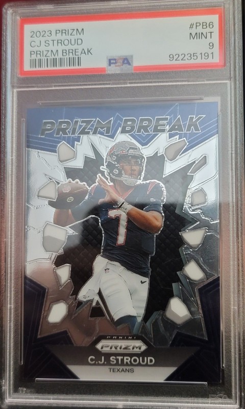 2023 Panini Prizm - Prizm Break C.J. Stroud #PB-6 (RC) Psa 9 Slab