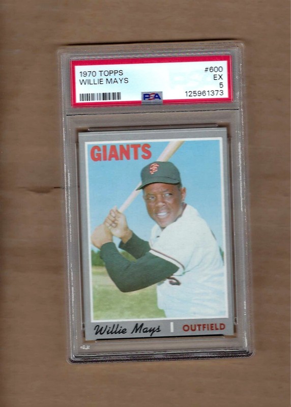 1970  TOPPS  WILLIE  MAYS   #  600   PSA  5
