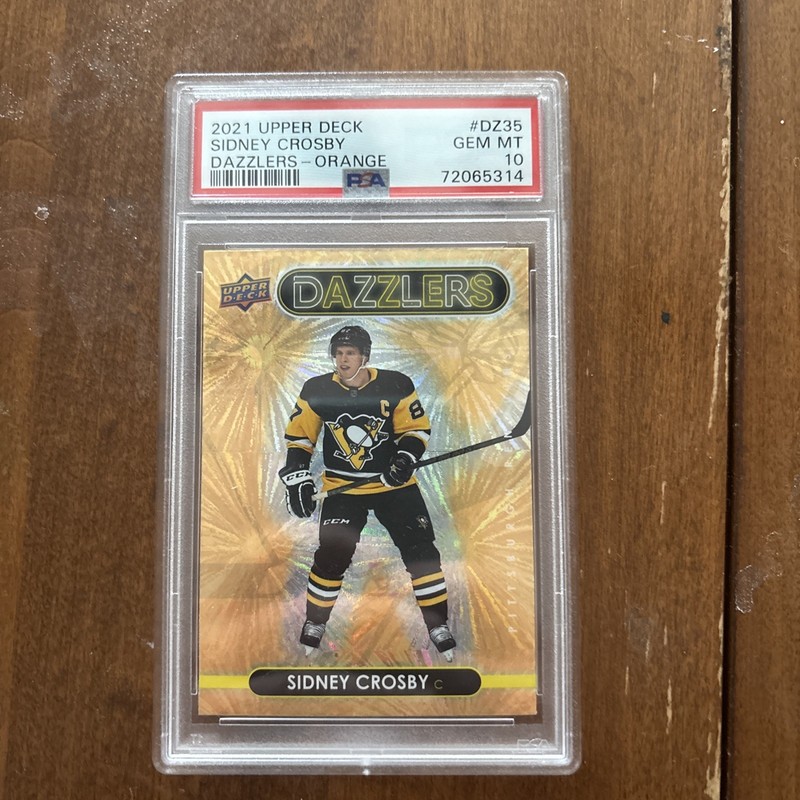 2021-22 Upper Deck Series 1 Dazzlers Orange Sidney Crosby #DZ-35 PSA 10