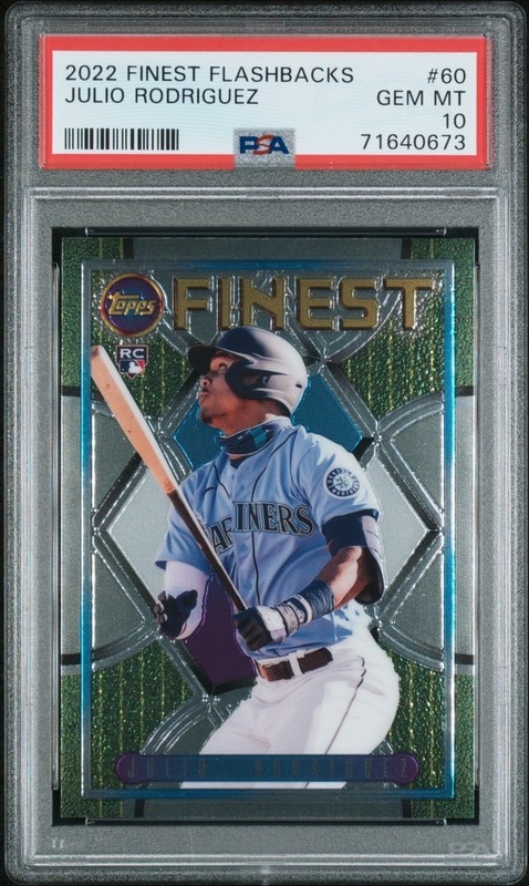 2022 Topps Finest Flashbacks #60 Julio Rodriguez PSA 10