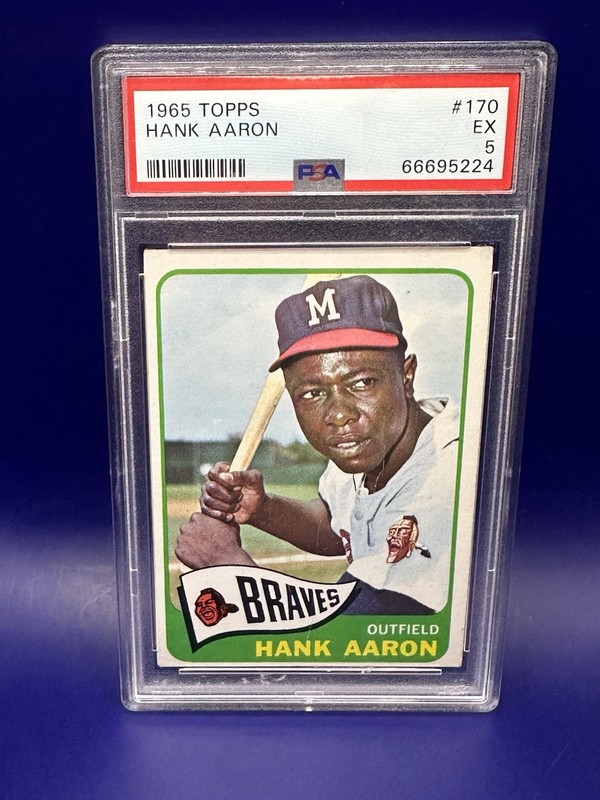 1965 Topps Hank Aaron #170 PSA 5 SHARP
