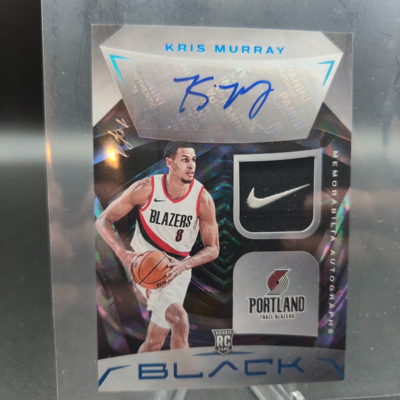 Kris Murray RC Rookie Patch Auto 1/1 - Panini Black