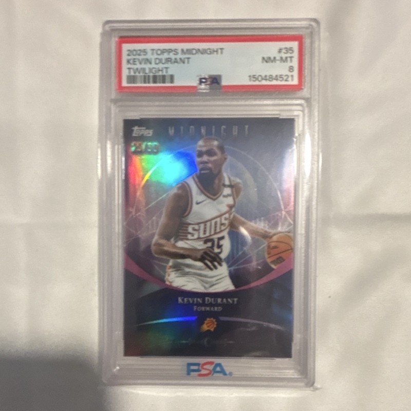 2025 Topps Midnight Suns Kevin Durant Twilight Serial Numbered PSA 8 #35