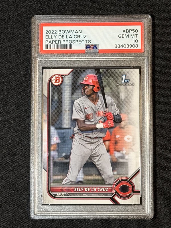 2022 Bowman 1st - Elly De La Cruz GEM MINT PSA 10 #BP-50 (RC)