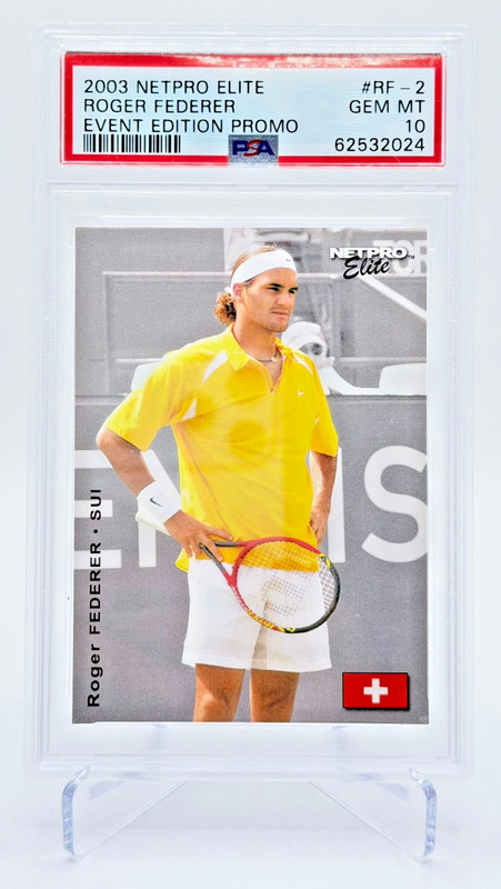2003 NetPro Elite Roger Federer #RF-2 PROMO Rookie RC PSA 10 - FIRST EVER PRINT