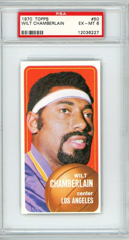 1970 - 1971 Topps Wilt Chamberlain #50 PSA 6 P1469