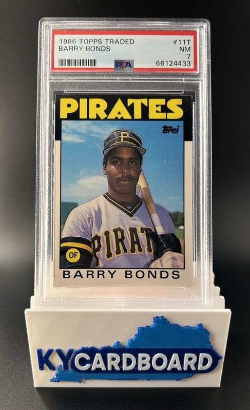 Barry Bonds 1986 Topps Trad #11T Rookie PSA 7 Pittsburgh Pirates view 1