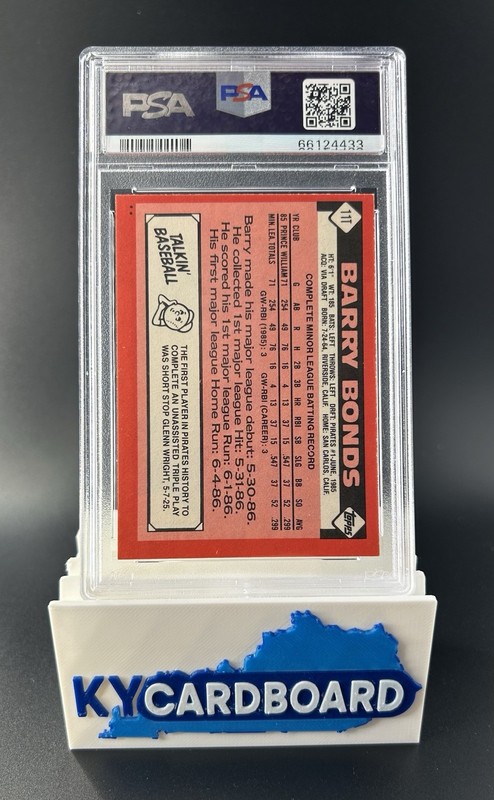 Barry Bonds 1986 Topps Trad #11T Rookie PSA 7 Pittsburgh Pirates view 2