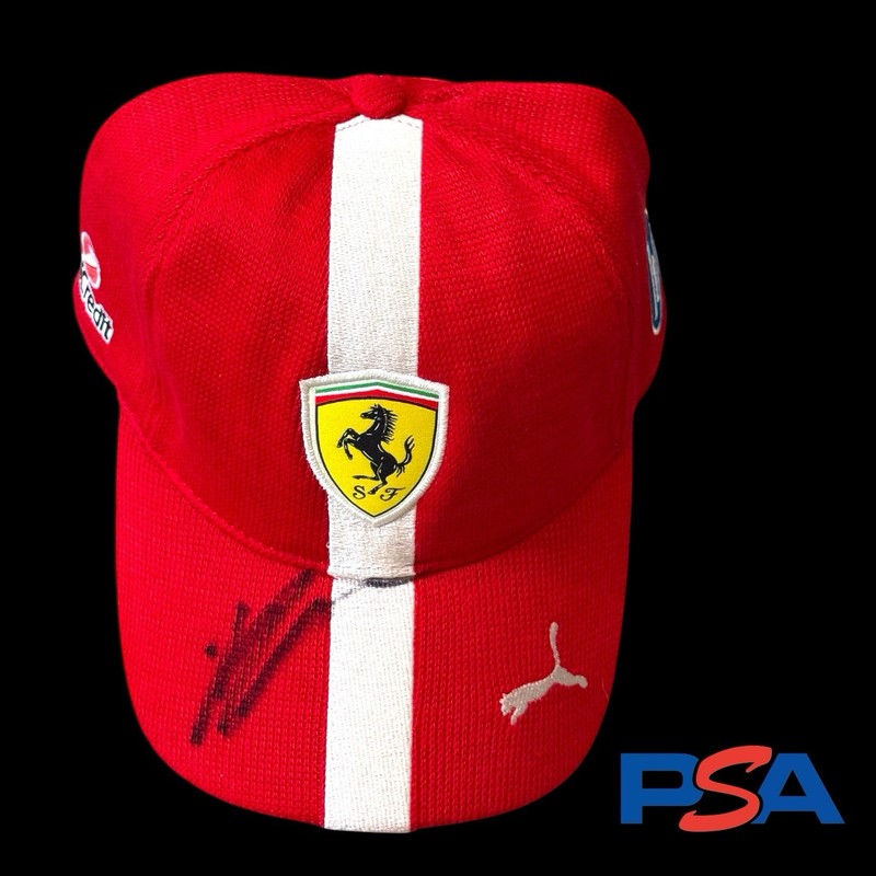 Charles Leclerc Signed Ferrari Formula 1 Hat PSA/DNA COA Autograph F1 