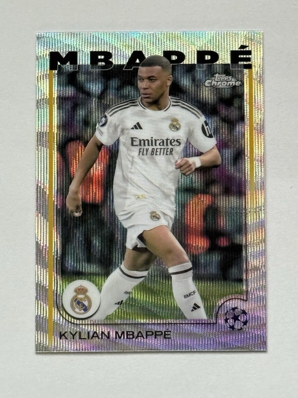 2024-25 Topps Chrome - Kylian Mbappe #1 Wave Refractor