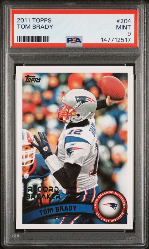 2011 Topps Tom Brady #204 PSA 9