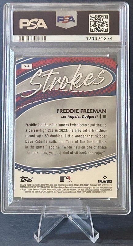 2024 Topps Chrome - Strokes Freddie Freeman #S-4 PSA 10 view 2