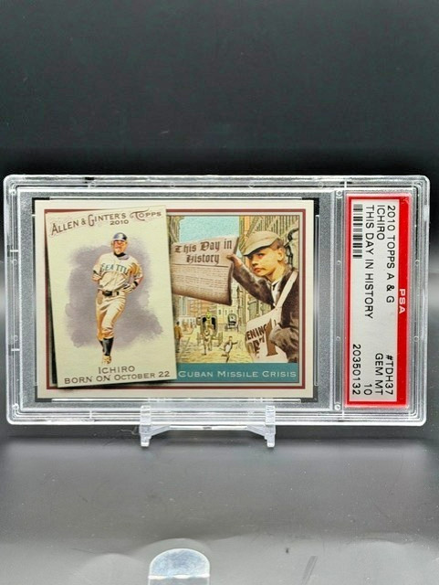 2010 Topps Allen & Ginter Ichiro This Day in History PSA 10! GEM #TDH37 Mariners