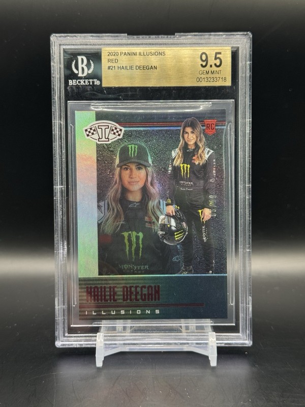 2020 Panini Chronicles Illusions Hailie Deegan #21 Red /99 BGS 9.5