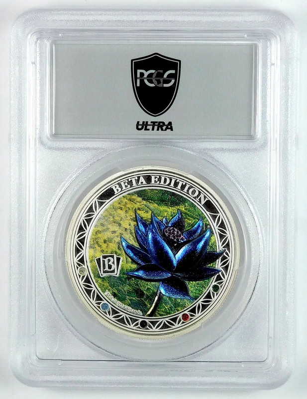 2024 $5 Samoa Magic: The Gathering Beta Black Lotus 1 Oz Silver - PCGS PR70DCAM