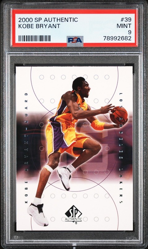 2000-01 SP Authentic #39 Kobe Bryant Los Angeles Lakers HOF MINT PSA 9 *2682