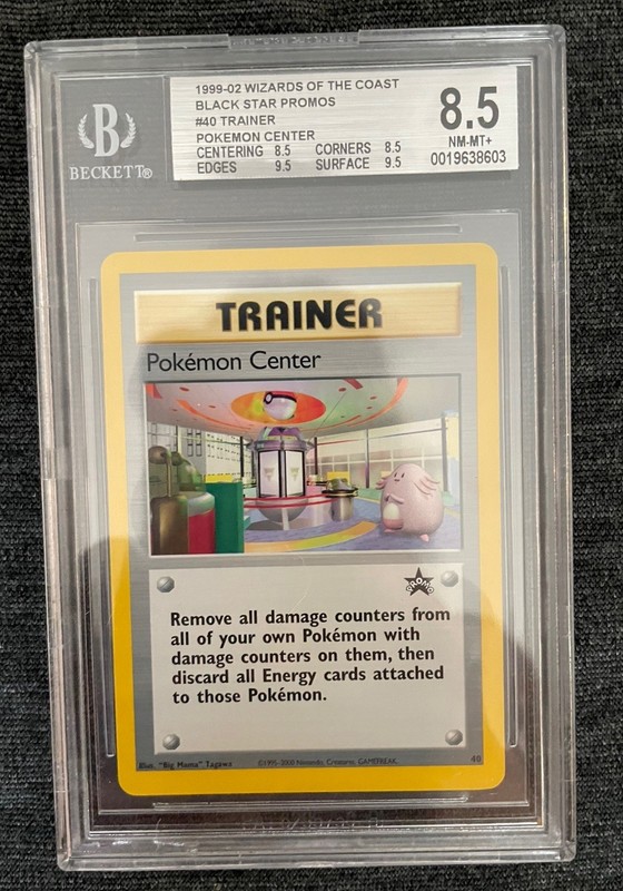 Pokémon Center #40 N.Y. Promo Graded BGS 8.5 NM-MT+ "Big Mama" Tagawa