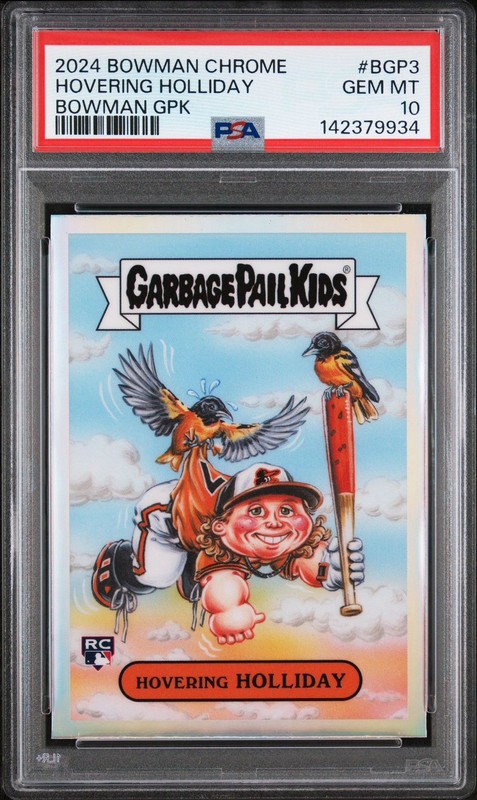 Jackson Holliday 2024 Bowman Chrome M/B Hovering Holliday GPK - PSA 10 Rookie
