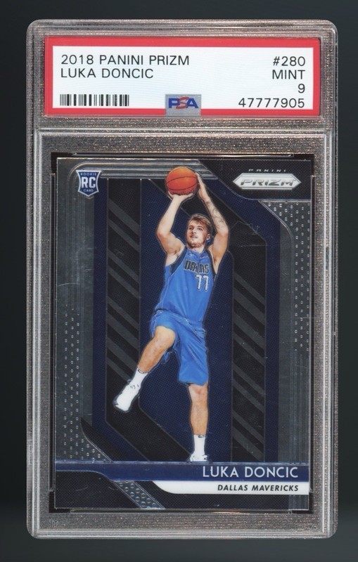 2018 PANINI PRIZM #280 LUKA DONCIC ROOKIE RC PSA 9