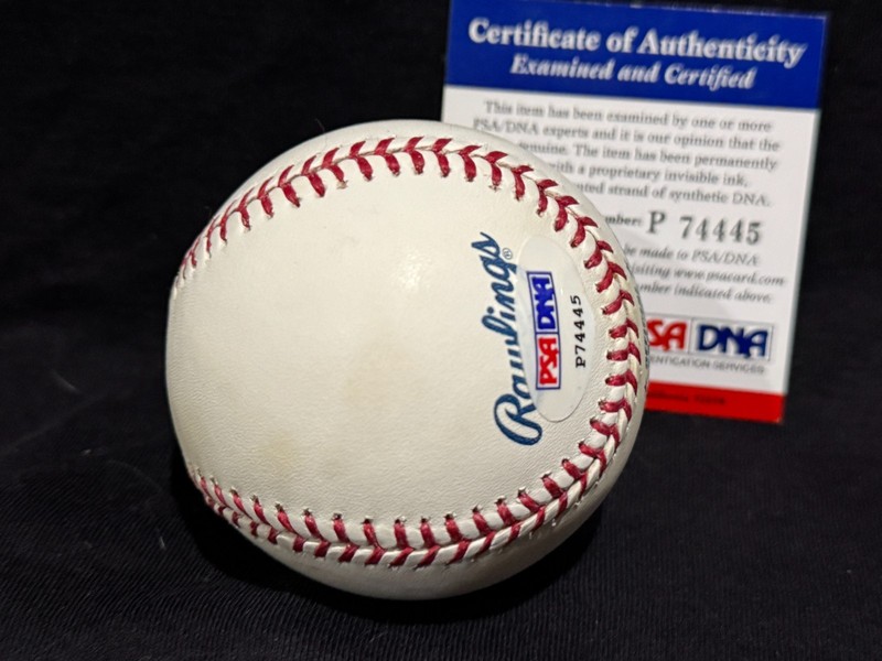 YOGI BERRA NEW YORK YANKEES SIGNED AUTOGRAPH MLB BASEBALL PSA/DNA 74445 view 2