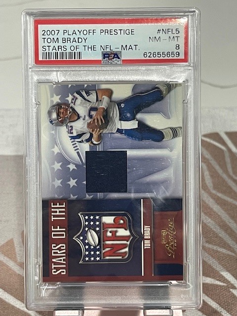 2007 Playoff Prestige Stars of the NFL - Tom Brady #NFL-5 PSA 8!