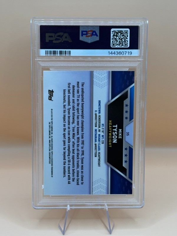 2024 Topps Chrome Boxing Mike Tyson #35 17/99 view 2